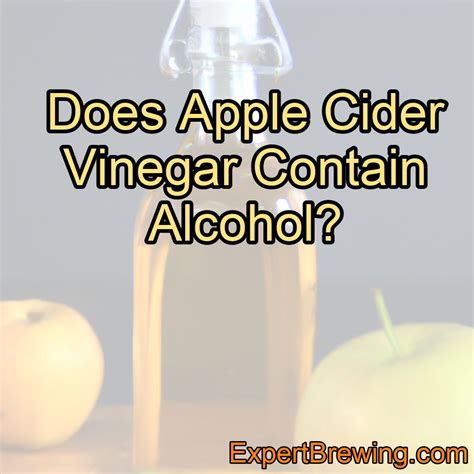 does spirit vinegar contain alcohol.